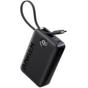 Anker Power Bank Battery Pack, 20,000mAh 22.5W High Speed Charging Portable Charger with Built-in USB C Cable, 1 USB-C, 1 USB-A, for iPhone 15/15 Plus/15 Pro/15 Pro Max, MacBook, Galaxy - Black product image