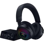 Razer Kraken V4 Pro Wireless Gaming Headset: OLED Control Hub - HD Haptics - 2.4GHz Wireless - Bluetooth - USB - 3.5 mm - Super Wideband Mic - For PC, Mac, PS5, Nintendo Switch, Steam Deck, Smartphone product image