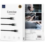 WIWU Wi-C033 3in1 Concise Series 100W Type-C to Type-C Combo PD Cable Set 20cm-150cm-200cm - Black product image