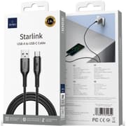 WiWU Wi-C042E A-C 2.4A Charging Cable USB - A to Type - C Data Transfer Cable 1M - Black product image