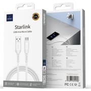 WiWU Wi-C042E A-M 2.4A Charging Cable USB - A to Micro USB Data Transfer Cable 1M - White product image