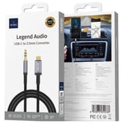 WIWU Wi-C048T Legend Audio Series Type-C to 3.5mm Aux 1.5M Cable - Black product image