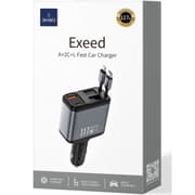 WiWU Wi-QC027 Exeed 117W QC+PD Fast Car Charger Type-C Electric Socket 2.5A/3A Output Current Fireproof Phone Laptop Mobile product image