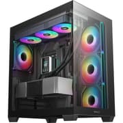DeepCool CG530 4F Panoramic ATX Mid-Tower Case 4x Pre Installed Fans Dual Chamber, Support Back Connectors & Up to 2x 360mm +280mm Radiators, Front 2x USB3.0 , Black product image