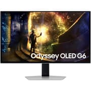 SAMSUNG Odyssey G6 (G61SD) 27" OLED 2K QHD 240hz 0.03ms HDR10 G-Sync compatible Anti-Glare Sleek Metal HDMI 2.1 w/ Adjustable Stand product image