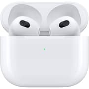Apple AirPods 3rd Gen with Lightening Charging Case , Spatial Audio with Dynamic Head Tracking, Force Sensor for Audio/Calls Control, Up to 6h Playback, White product image