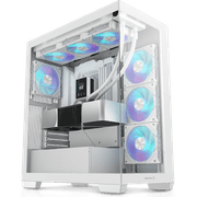DeepCool CG580 4F Panoramic ATX Mid-Tower Case 4x Pre Installed Fans Single Chamber, Support Back Connectors & Up to 2x 360mm Radiators, Front 2x USB3.0 , White product image