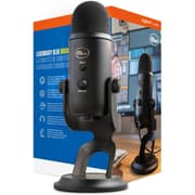 Logitech for Creators Blue Yeti USB Microphone for Gaming, Streaming, Podcasting, Twitch, YouTube, Discord, Recording for PC and Mac, 4 Polar Patterns, Studio Quality Sound, Plug & Play-Blackout product image