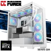 CC Power 5070TI-104 Gaming PC NEW 9Gen AMD Ryzen 7 9800X3D 8-Cores w/ NEW Nvidia RTX 5070 TI 16GB & Liquid Cooler product image