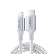 UGREEN US304 70523 Cable with USB-C/ Lightning Connectors MFi Certified 1m - Silver product image