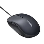 UGREEN MU002 Silent Wired Mouse Adjustable DPI Ergonomics Wired USB Mouse - Black product image