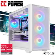 CC Power 9070-108 Gaming PC NEW 9Gen AMD Ryzen 9 9900X 12-Cores w/ AMD Radeon 9070 16GB DDR6 & DDR5 Memory & Liquid Cooler product image