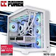 CC Power 9070-110 Gaming PC 14Gen Intel Core i9 K-Series 24-Cores w/ AMD Radeon 9070 16GB DDR6 & Liquid Cooler product image