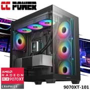 CC Power 9070XT-101 Gaming PC 14Gen Intel Core i7 20-Cores w/ AMD Radeon RX 9070 XT 16GB GDDR6 & Advanced Air Cooler product image