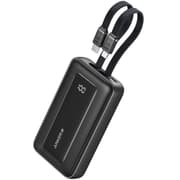Anker Zolo Power Bank, 20,000mAh 30W Max Fast Portable Charger with Built-in USB-C and MFi Certified Lightning Cables, USB-C&A, Battery Pack for iPhone 16/15 Series, MacBook, Galaxy - Black product image