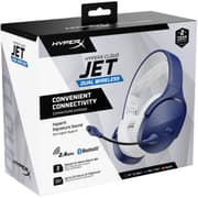 HyperX Cloud Jet Dual Wireless & Bluetooth Gaming Headset Signature HyperX Sound Swivel-to-mute Boom Mic Up to 25 hours of Playtime Intuitive Audio Controls , Blue product image