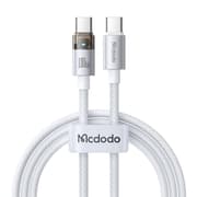 Mcdodo CA-5582 100W Type-C Super-Fast Charge & Data Cable with Charge Light (1.2M) - Silver product image