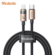 Mcdodo CA-6941 36W USB-C to Lightning Super-Fast Charge & Data Cable with Charge Light (1.2M) - Gold product image