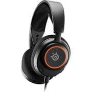 SteelSeries Arctis Nova 3 Multi-System Gaming Headset, Hi-Fi Drivers, 360° Spatial Audio, RGB Lights, AirWeave Memory Foam Earcups, Lightweight, ClearCast Gen 2 Mic, For PC/PS5/PS4, Black product image
