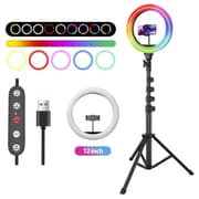 Proove Halo12 RGB Ring LED Lamp (12inch) with Tripod - white product image