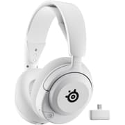 SteelSeries Arctis Nova 5 Wireless Headphones, 40mm Neodymium Drivers, ClearCast Gen 2.x, Retractable Boom, 360° Spatial Audio, Quick-Switch Wireless, White product image