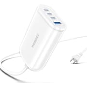 THREEKEY 65W USB C Multiport Charger,4 Ports Fast Gan Charger USB C Desktop Charging Station/Hub Compatible with iPhone 14 Pro, Galaxy S22 Ultra, iPad Pro, MacBook Pro/Air, Steam Deck,Laptops,Tablets - White product image
