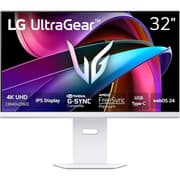 LG 32G810SA UltraGear 32" IPS UHD 4K HDR400 144Hz 1ms HDMI 2.1 AI Smart G-Sync Compatible webOS Type-C (65W) w/ Adjustable Stand & Speakers - White product image