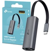 TP-Link UE302C USB Type-C to 2.5 Gigabit Ethernet Network Adapter, SuperSpeed USB 3.0 Type-C, Multi-Gigabit Connection, Plug and Play, Universal Compatibility, Scratch Resistant, Self-Storage product image