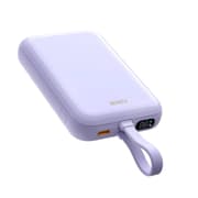 WIWU Wi-P024 10000mAh Magnetic Wireless Charging Power Bank PD 20W Fast Charging Battery Pack with Built-in Cable - Purple product image