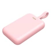 WIWU Wi-P024 10000mAh Magnetic Wireless Charging Power Bank PD 20W Fast Charging Battery Pack with Built-in Cable - Pink product image