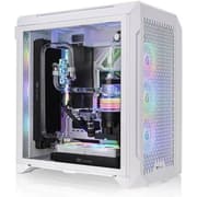 Thermaltake CTE C700 Air Snow ATX MT PC Case, Centralized Thermal Eficiency, Tempered Glass Side Panel, Up to 360mm AIO & 3*140mm Pre-Inst Fans, USB 3.2 Type-C*1, USB 3.0*2, White product image