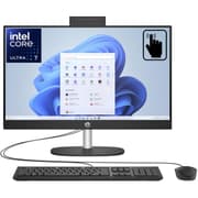 HP All-in-One 24-cr1007ne PC (2024) NEW Intel Core Ultra 7 12-Cores w/ 24" IPS Full HD 99% sRGB Touch Display & DDR5 Memory - Black product image