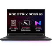 ASUS ROG Strix SCAR 18 (2025) G835LW NEW Intel Core Ultra 9 Gen II 275HX 24-Cores w/ NVIDIA RTX™ 5080 16GB DDR7 & ROG Nebula HDR Mini LED 2.5K 240Hz Display ((Bundle)) , Off Black product image