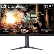 LG 32GS75Q UltraGear 32" IPS 2K QHD 180Hz 1ms HDR400 G-SYNC® Compatible Adjustable Stand w/2x HDMI 1x Display Port - Black product image