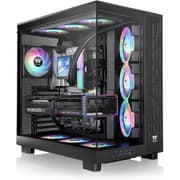 Thermaltake View 380 XL TG ARGB Mid Tower PC Case, 4x 120mm aRGB Lite Pre-Installed Fans, Up to 360mm Radiator & 10x Fan Support, USB Type-C x1, USB 3.0 x2, HD Audio, Black product image