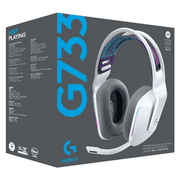 Logitech G733 LightSpeed Wireless Headset w/ Suspension Headband Lightsync RGB & Blue VOiCE MIC Technology , White product image