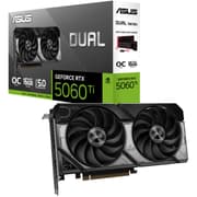 ASUS Dual GeForce RTX 5060 Ti 16GB GDDR7 OC Edition 128-Bit Memory, 2632 MHz Boost Clock, 28 Gbps Memory Speed, 4608 CUDA Cores product image