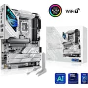 ASUS ROG Strix Z890-A Gaming Wi-Fi LGA 1851 ATX Motherboard, Intel Z890 Chipset, 4x DDR5 DIMM Slots, Up to 192GB Max Memory, Wi-Fi 7 & BT 5.4, PCIe 5.0 x16 Slot, 5x M.2 Slots, White product image