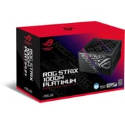 ASUS ROG Strix 1000W Fully Modular 80+ Platinum Active PFC, GaN MOSFET, ATX 3.1 Compatible, Cybernetic Lambda A+, Dual Ball Fan bearings, Black product image