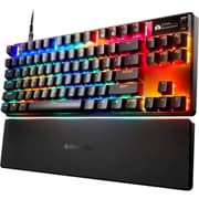 SteelSeries Apex Pro TKL Gen 3 Mechanical Gaming Keyboard, OmniPoint 3.0 Adjustable HyperMagnetic Switches, Double Shot PBT Keycaps, US English Layout, Wired Connectivity, Black product image
