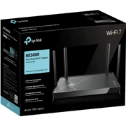 Tp-link Archer BE220 Dual-Band BE3600 WIFI 7 Dual-Band Wi-Fi 7 Router WiFi 7 Up to 3.6Gbps Speeds, Full Gigabit WAN/LAN Ports, 4 External Antennas, EasyMesh product image