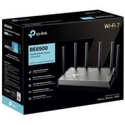 TP-Link Archer BE400 WIFI 7 BE6500 Dual-Band Router Dual 2.5 Gbps Ports USB 3.0 | Covers up to 2,400 Sq. ft and 90 Devices | Quad-core CPU| HomeShield, Private IoT for Network Security product image