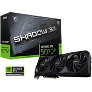 MSI GeForce RTX 5070 Ti SHADOW 3X OC 16GB GDDR7 256-Bit Memory, 2482 MHz Boost Clocks, 8960 CUDA Cores, 28 Gbps Memory Speed, PCI Express Gen 5 product image