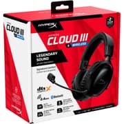 HyperX Cloud III S (2025) Wireless 2.4GHz & Bluetooth 53mm Angled Drivers Memory Foam Durable Frame 10mm Microphone up to 120-hour Battery For PC; Mac; PS5; Mobile; Switch - Black product image