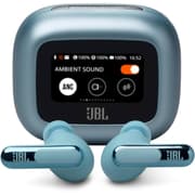 JBL Live Beam 3 Wireless Earbud Headphones, Up to 48 Hours Battery Life, Personi-fi 3.0, True Adaptive Noise Cancelling & Signature Sound, IP55 Waterproof, with Earplugs, Blue product image