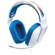 Logitech G335 Wired with Flip to Mute Microphone 3.5mm Audio Jack Memory Foam Lightweight Compatible with PC, PlayStation, Xbox, Nintendo Switch - White product image