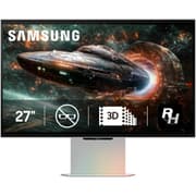 SAMSUNG G90XF Odyssey 3D 27" IPS 4K UHD 165Hz Al Glasses-Free 3D Video Conversion, 1ms, HDR10+, HDMI 2.1 FreeSync Premium, Pivot Stand, Speakers, USB Hub, Silver product image