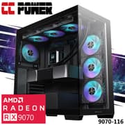 CC Power 9070-116 Gaming PC NEW 9Gen AMD Ryzen 9 9950X 16-Cores w/ AMD Radeon 9070 16GB DDR6 & DDR5 Memory & Liquid Cooler product image
