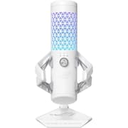 ASUS ROG Carnyx Professional Cardioid Condenser Gaming Microphone, 192 kHz / 24-bit Sampling Rate, High-pass Filter & Built-in Pop Filter, Touch Mute, AuraSync RGB Lighting, White product image