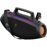 Skullcandy Barrel Bluetooth Boombox Speaker – Water-Resistant Wireless Portable Speaker, with LED Lightshow Mode, 12 Hour Battery, Multi-Link, & USB-C & USB-A Output Charging - Black product image
